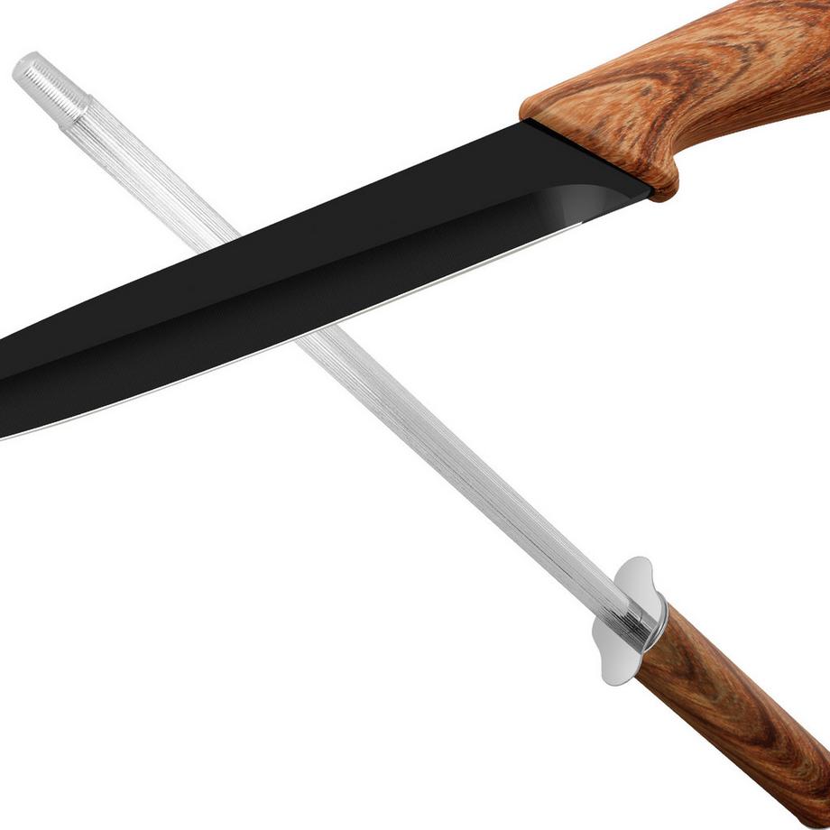 Cheffinger Set de Couteaux 7 Pièces Manches Aspect Bois  