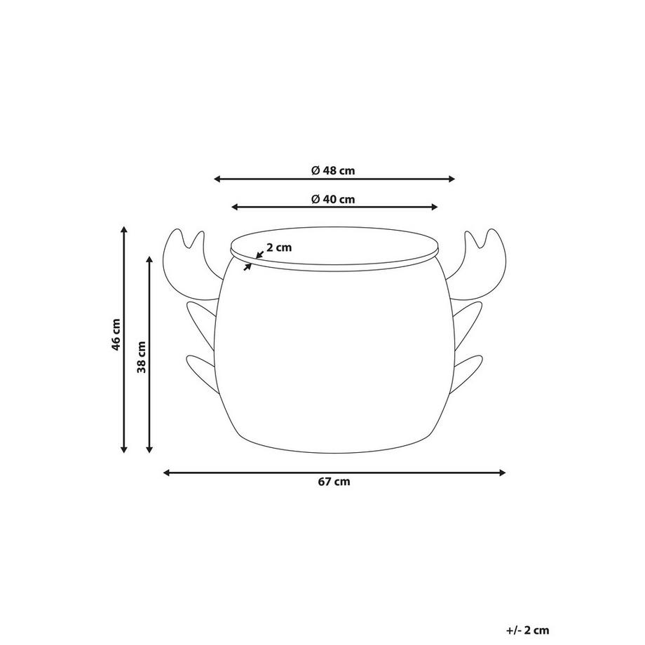 Beliani Korb en Fibre de jacinthe d'eau Boho KAKAMAS  