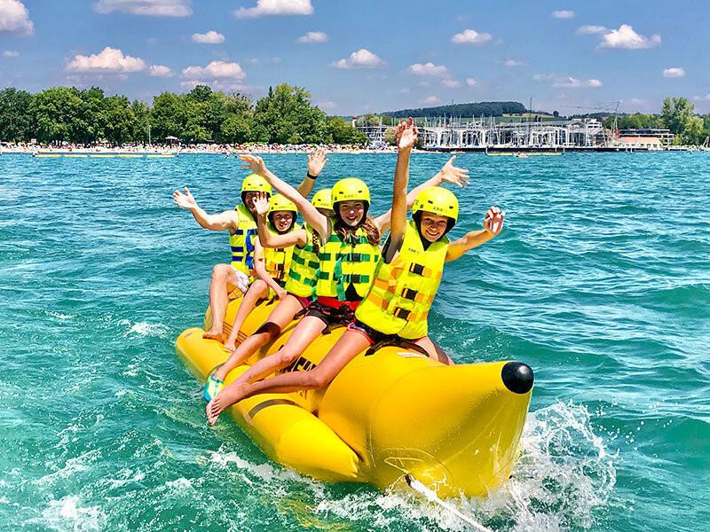 Smartbox  Divertimento sul Lago di Costanza con 1 giro in banana tube per 4 persone - Cofanetto regalo 