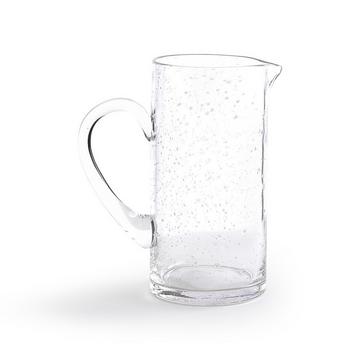 Carafe en verre bullé