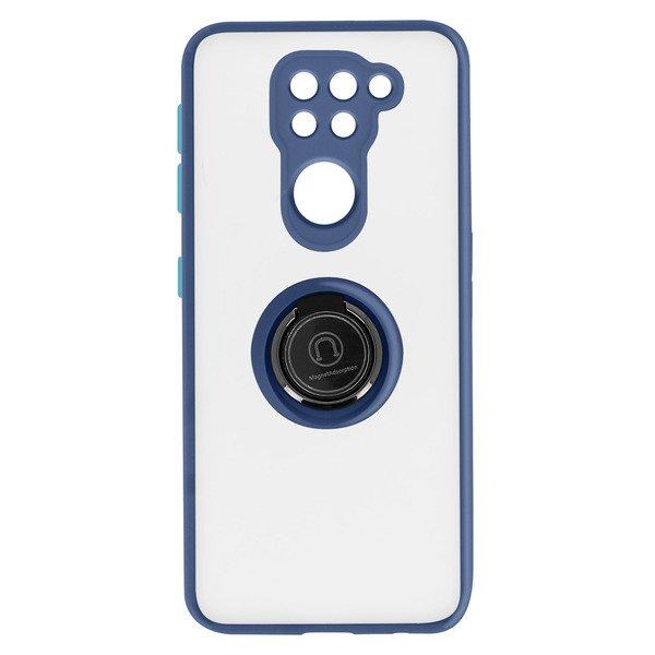 Avizar  Coque Xiaomi Redmi Note 9 Anneau Bleu 