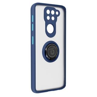 Avizar  Coque Xiaomi Redmi Note 9 Anneau Bleu 