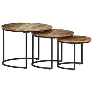 VidaXL Table gigogne bois de récupération  