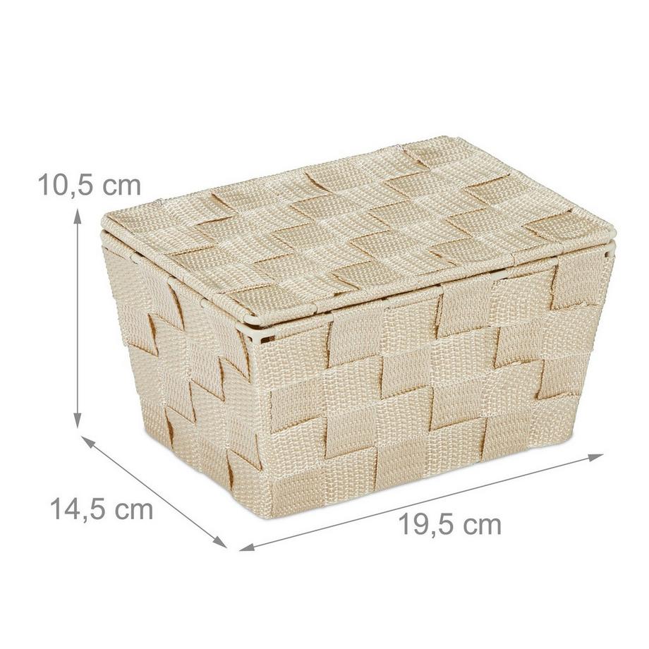 B2X Panier de rangement avec couvercle  