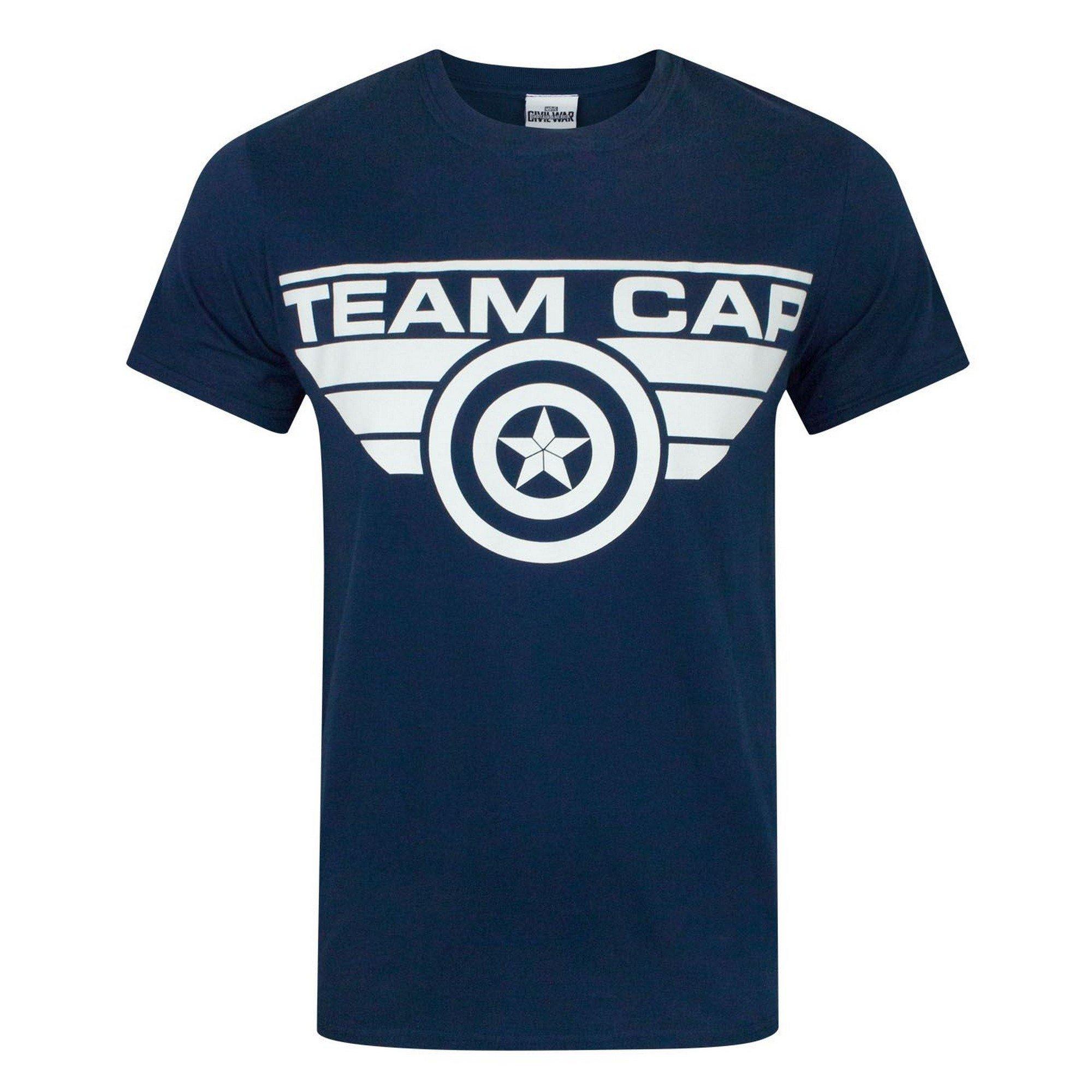 CAPTAIN AMERICA  Civil War Team Cap TShirt 