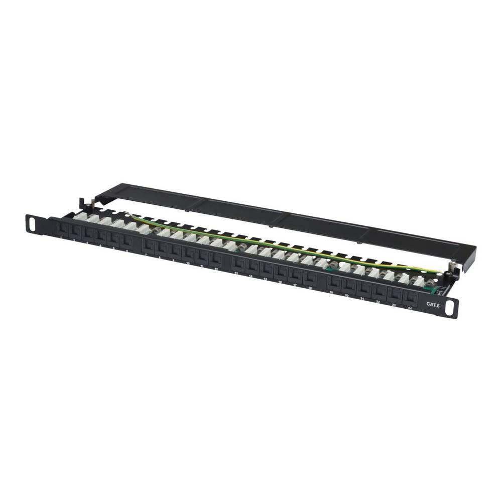 Digitus  24 Porte Patchpanel di rete 483 mm (19) CAT 6 0.5 U pronto all'uso 