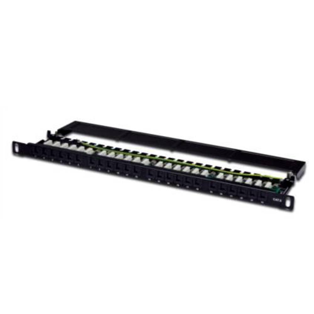 Digitus  24 Porte Patchpanel di rete 483 mm (19) CAT 6 0.5 U pronto all'uso 