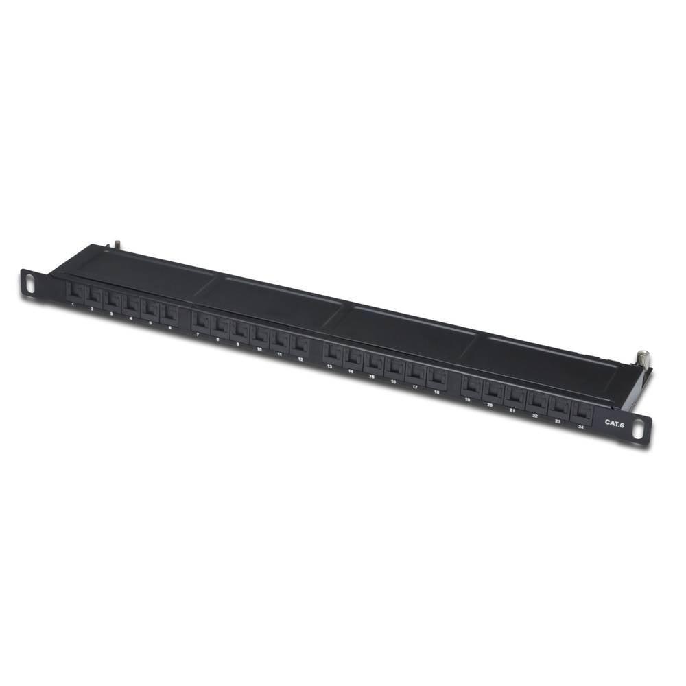 Digitus  24 Porte Patchpanel di rete 483 mm (19) CAT 6 0.5 U pronto all'uso 