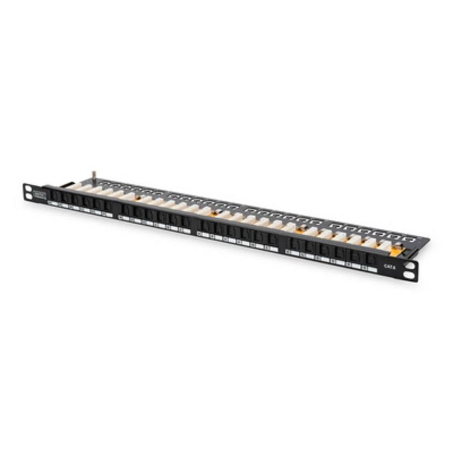 Digitus  24 Porte Patchpanel di rete 483 mm (19) CAT 6 0.5 U pronto all'uso 