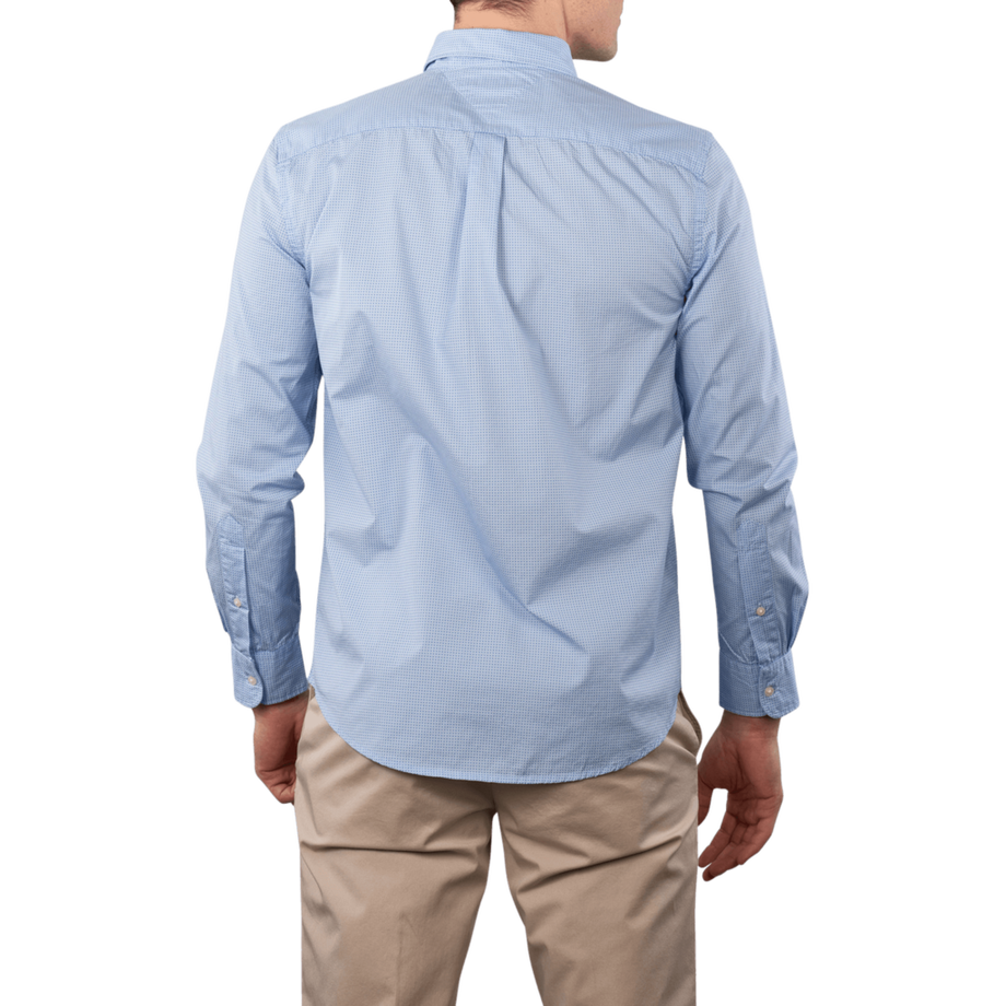 TOMMY HILFIGER  Flex Poplin Shirt Minimal Print 