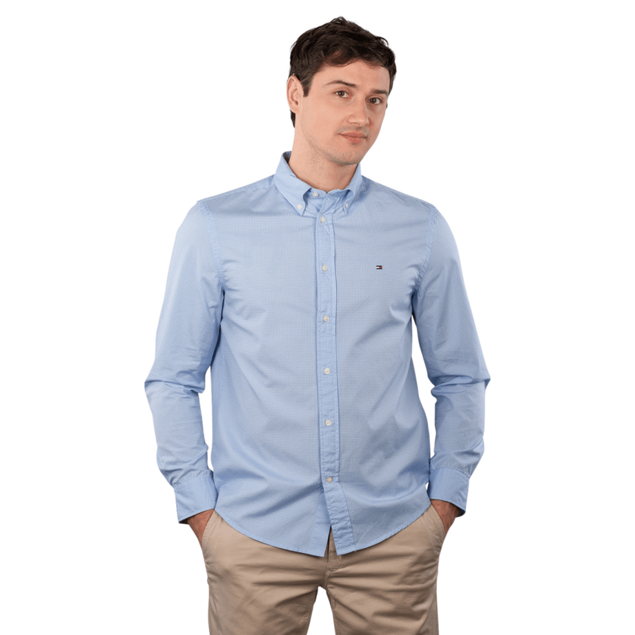 Flex Poplin Shirt Minimal Print