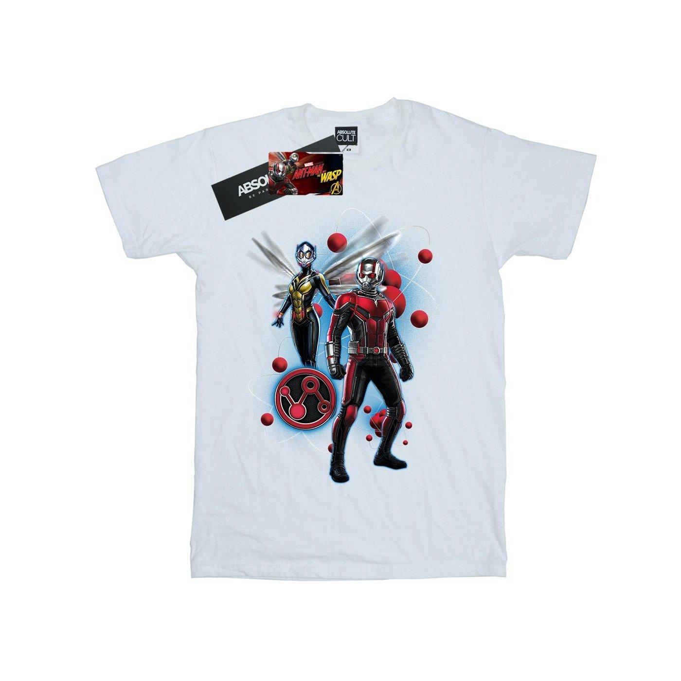 Image of Antman And The Wasp Particle Pose Tshirt Herren Weiss 3XL
