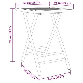 VidaXL Gartentisch bambus  