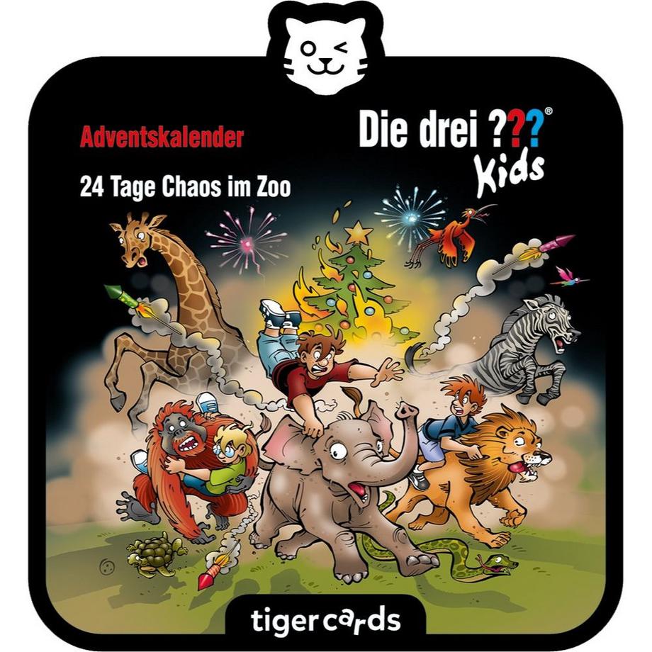 Tigermedia tigercard Die drei ??? Kids - 24 Tage Chaos im Zoo - Adventskalender (DE)  