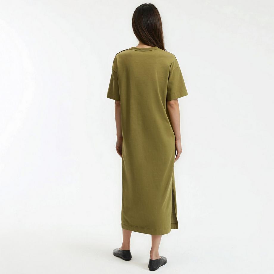 La Redoute Collections Lungo vestito in jersey con abbottonatura sulla spalla  