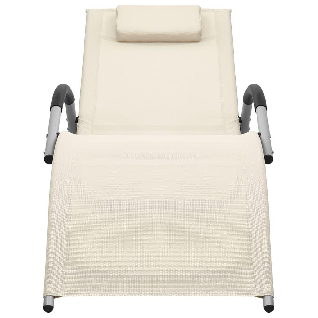 VidaXL Chaise longue tissu  