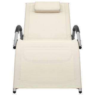 VidaXL Chaise longue tissu  