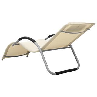 VidaXL Chaise longue tissu  