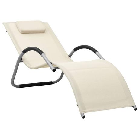 VidaXL Chaise longue tissu  