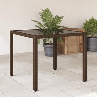 VidaXL Table de jardin rotin synthétique  