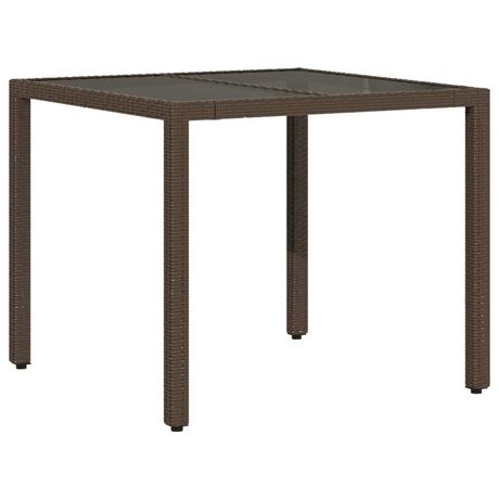 VidaXL Table de jardin rotin synthétique  