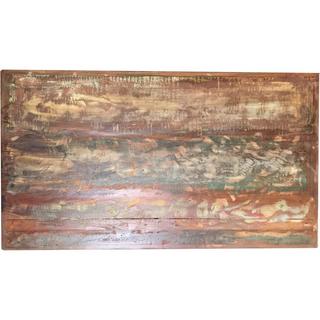 mutoni Tavolo 240x100 cm - legno di recupero verniciato colorato - metallo argento antico  