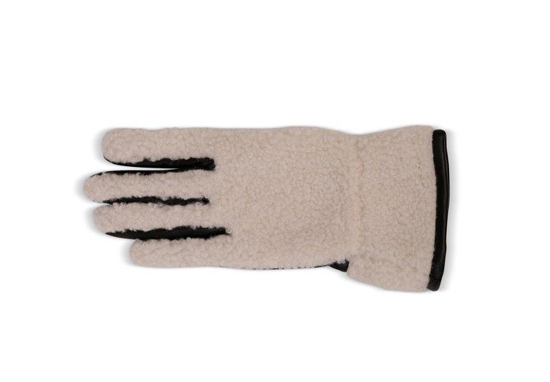 Image of Unisex Retro-fleece-handschuhe Mit Kaschmirfutter Damen Offwhite S