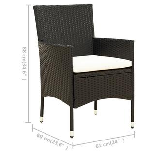 VidaXL Garten-essgruppe poly-rattan  