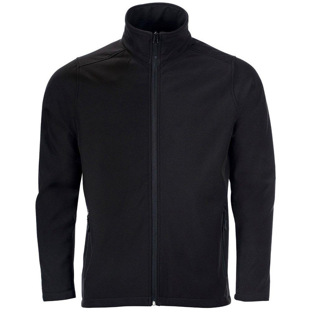 Image of Race Softshelljacke Mit Durchgehendem Reißverschluss, Wasserabweisend Herren Schwarz XL