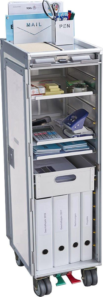 diaqua Flugzeug Trolley Swissair anthrazit, Swissair-Logo  