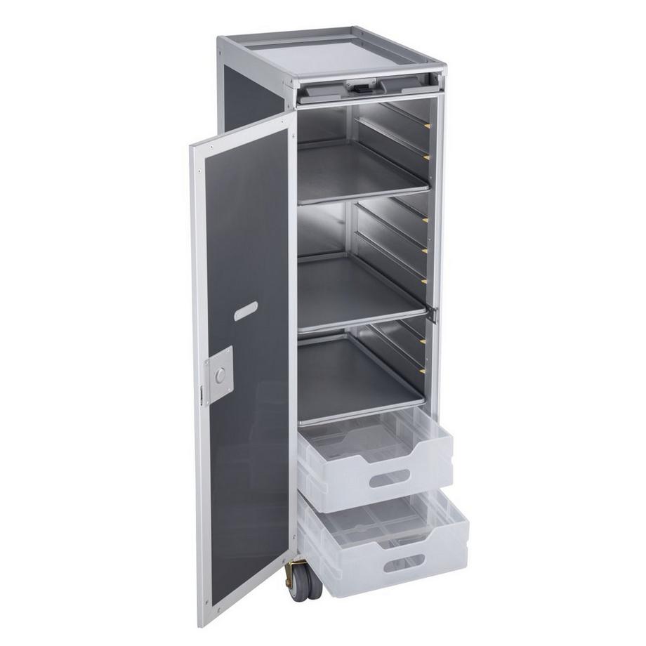 diaqua 'Chariot d'avion Swissair anthracite, logo Swissair'  