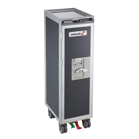 diaqua Flugzeug Trolley Swissair anthrazit, Swissair-Logo  