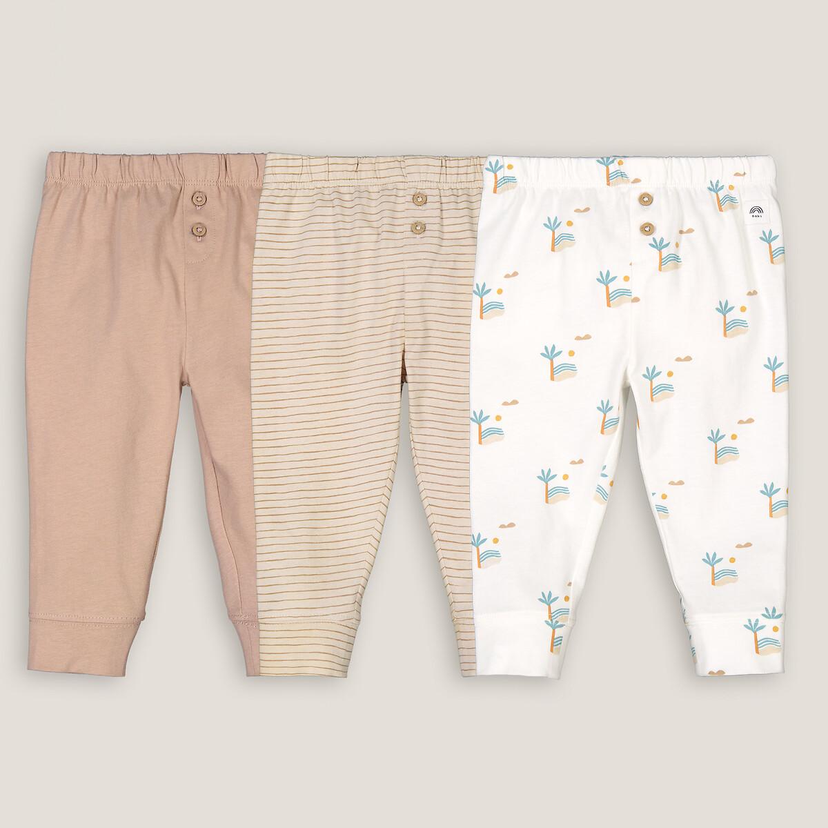 Image of 3er-pack Leggings Unisex Braun 12 mese