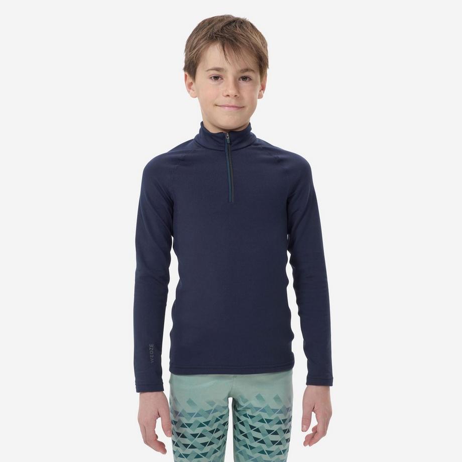Intimo sci bambino maglia maniche lunghe poliestere