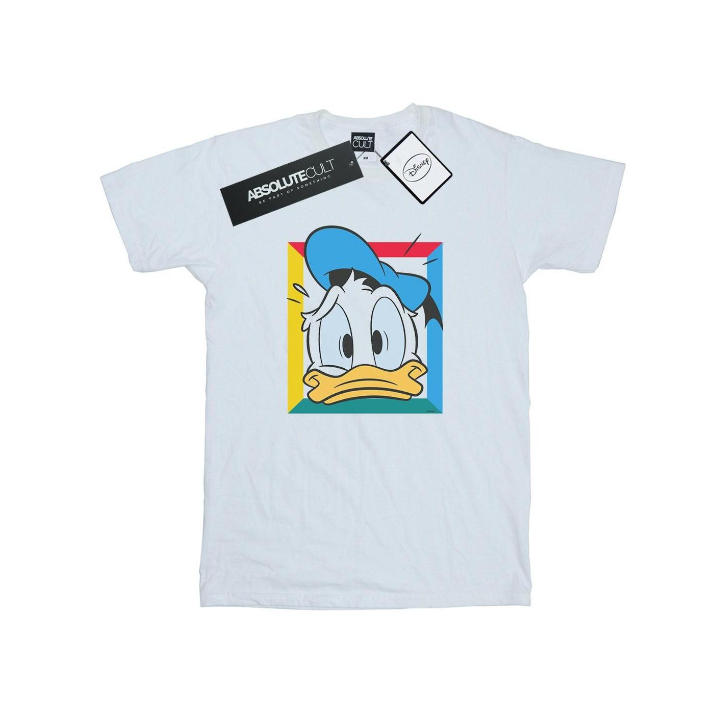 Image of Donald Duck Panicked Tshirt Herren Weiss S