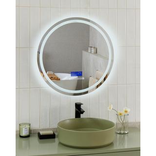 Beliani Miroir de salle de bain LED en Matière synthétique Traditionnel BROGNON  