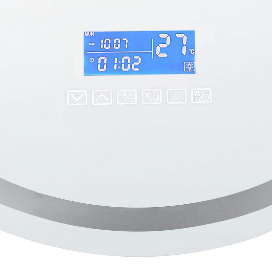 Beliani LED-Badezimmer-Spiegel aus Kunststoff  BROGNON  