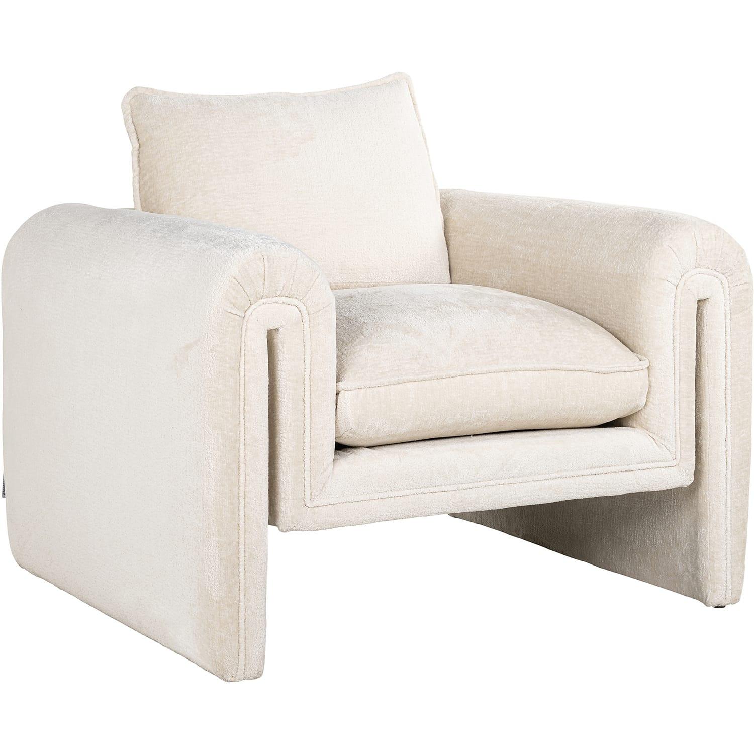 Image of Sessel Sandro white chenille Sessel Sandro white chenille