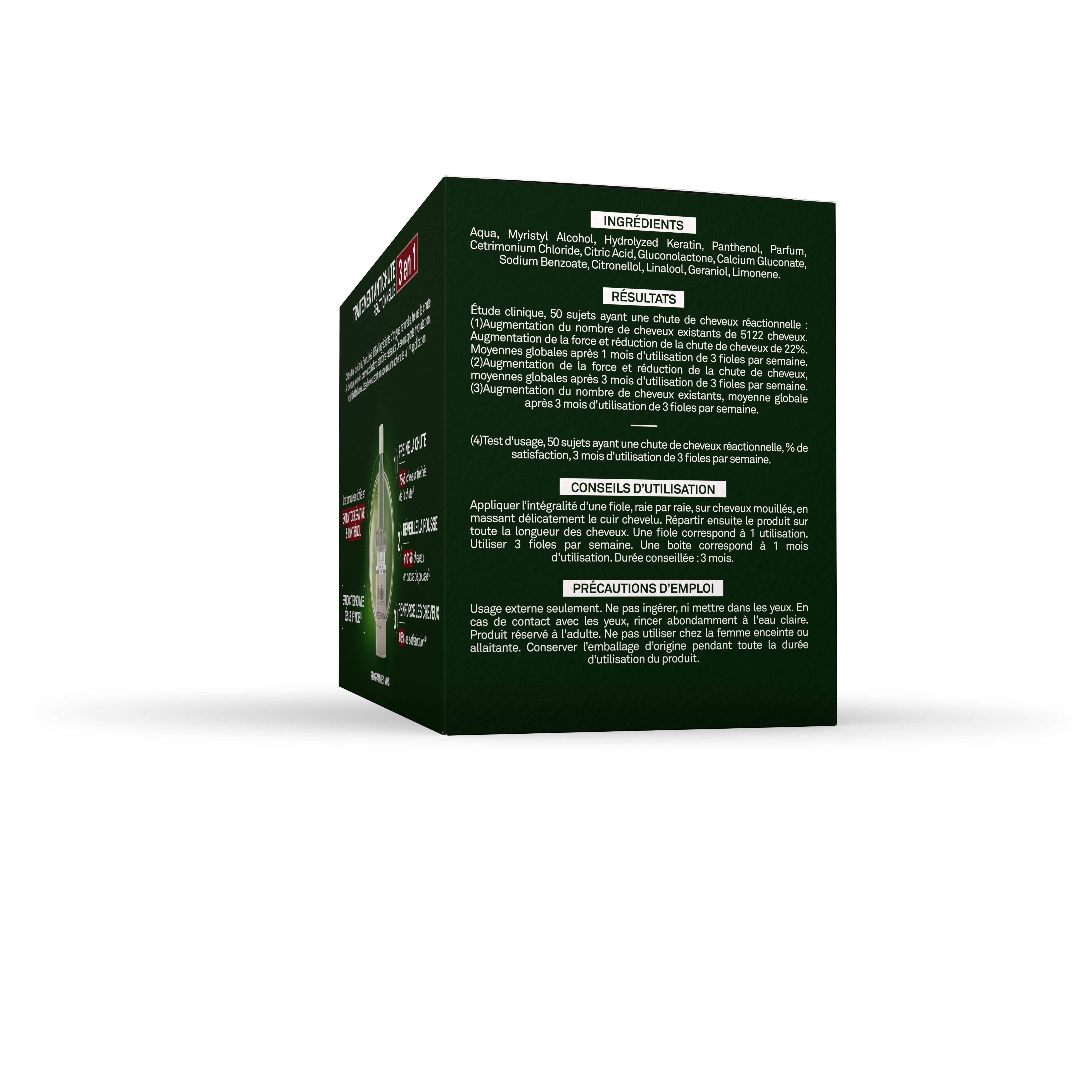 Luxéol  Traitement Antichute Réactionnelle 3 en 1 