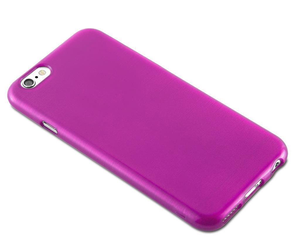 Cadorabo  Hülle für Apple iPhone 6  6S TPU Silikon im Brushed Design 