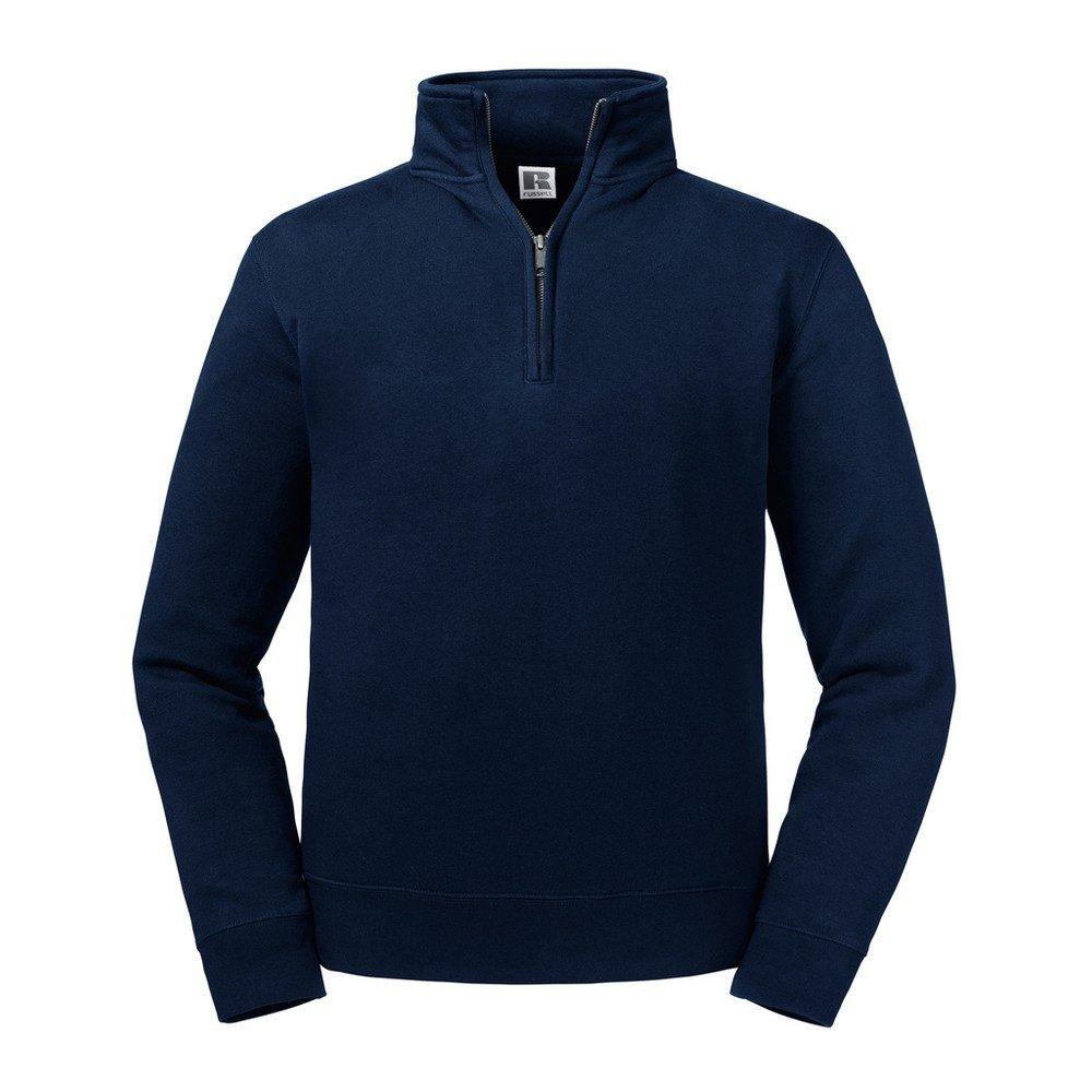 Image of Authentische Zip Neck Sweatshirt Herren Marine 3XL