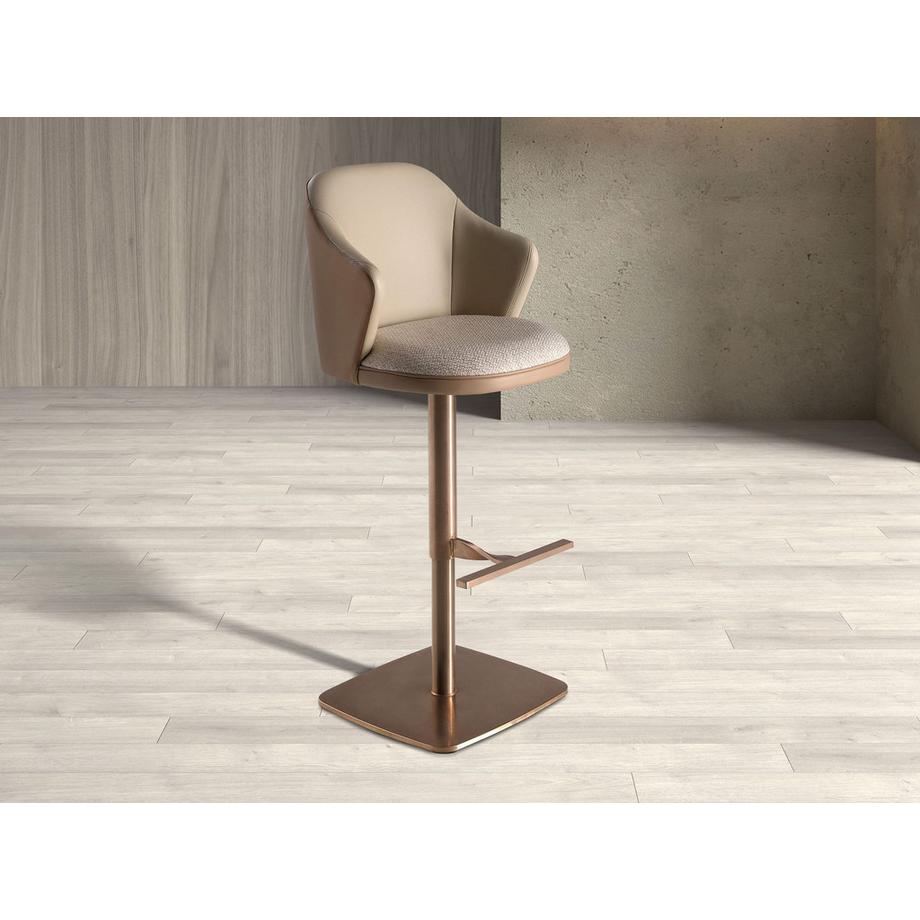 ANGEL CERDA Tabouret pivotant en tissu  