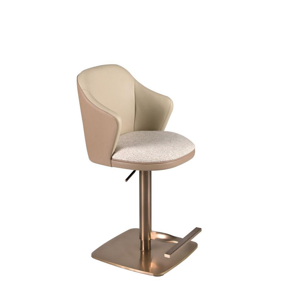ANGEL CERDA Tabouret pivotant en tissu  