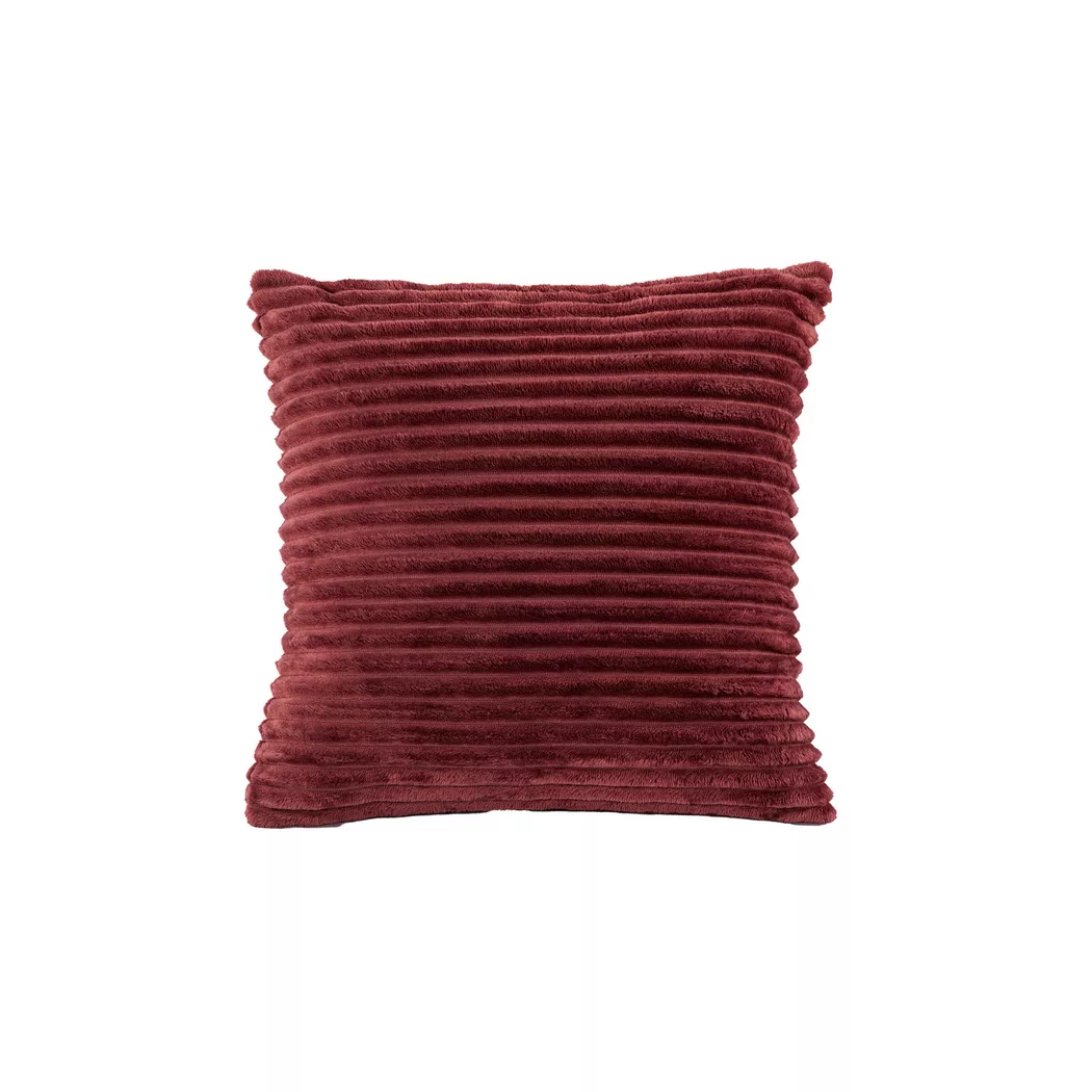 Tiseco - Kissen RIBBLE, 45 x 45 cm, Dunkelrot
