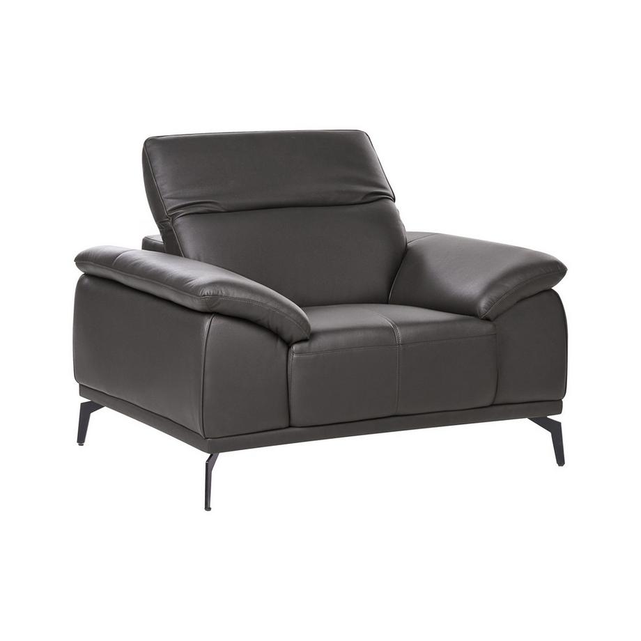 Beliani Fauteuil en Cuir écologique vegan Moderne VEJEN  