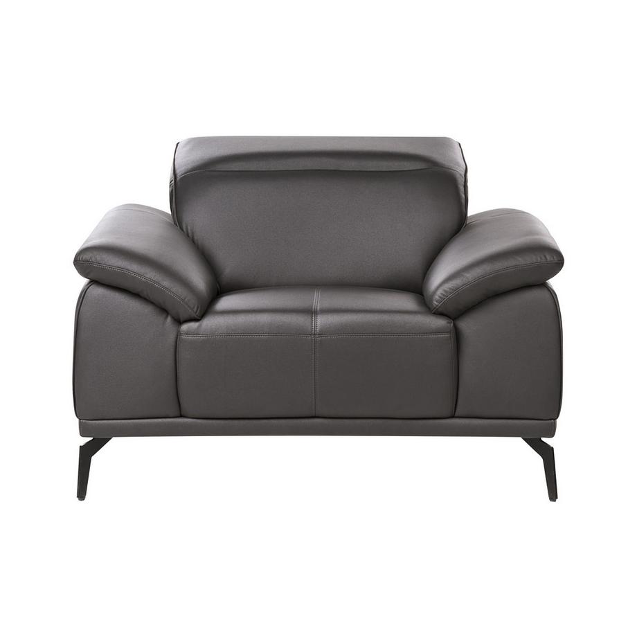 Beliani Fauteuil en Cuir écologique vegan Moderne VEJEN  