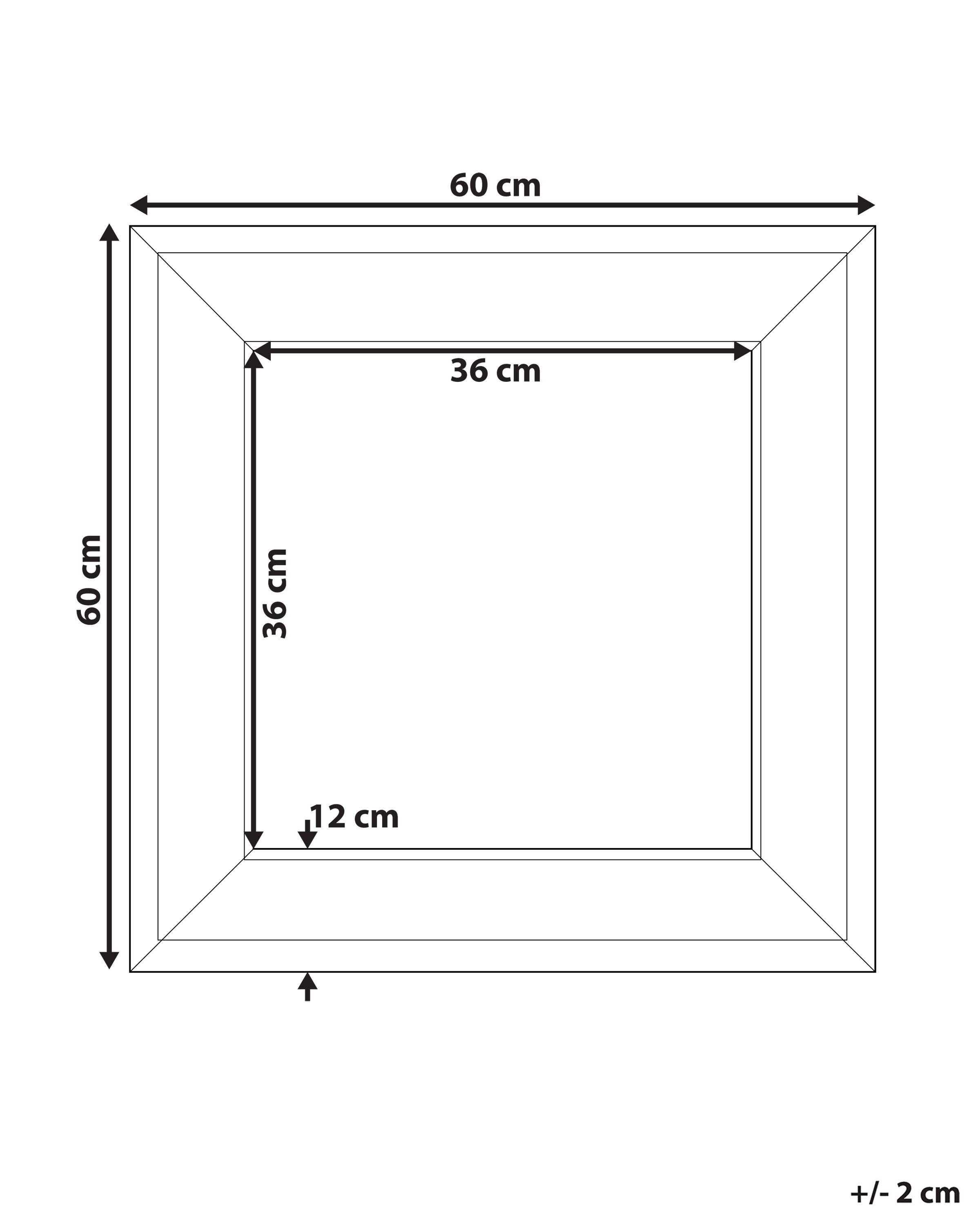 Beliani Miroir en Métal Glamour PLERIN  