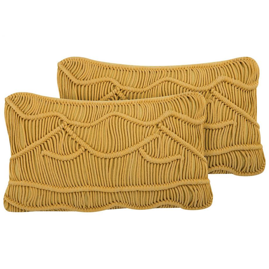 Dekokissen 2er Set aus Baumwolle Retro KIRIS