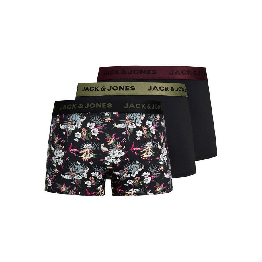 JACK & JONES Lot de 3 Boxers Flower Microfiber  
