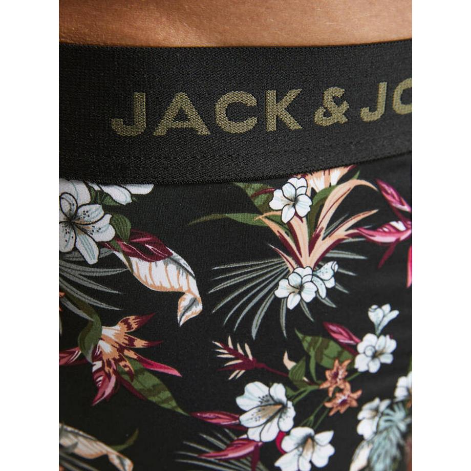JACK & JONES Lot de 3 Boxers Flower Microfiber  
